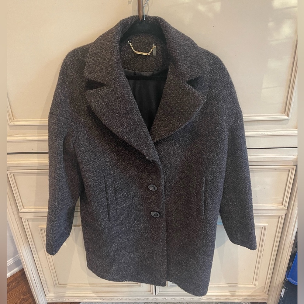 Trina Turk Wool‎ & Alpaca Coat Brown Size 4 EUC